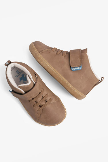Smart Walker High Top Barefoot Kids Shoes Super Matt Khaki